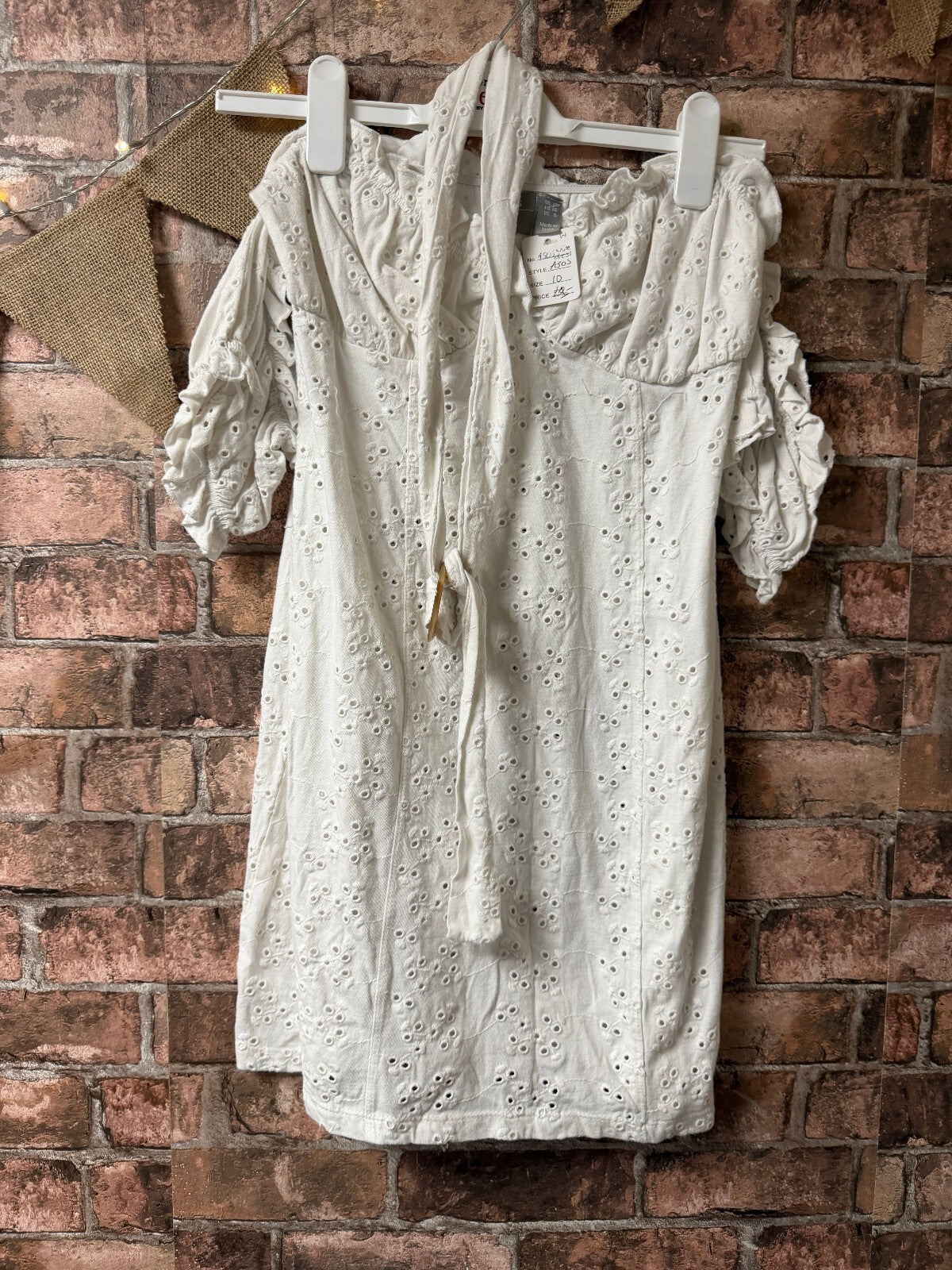 ASOS White Dress - Size 10