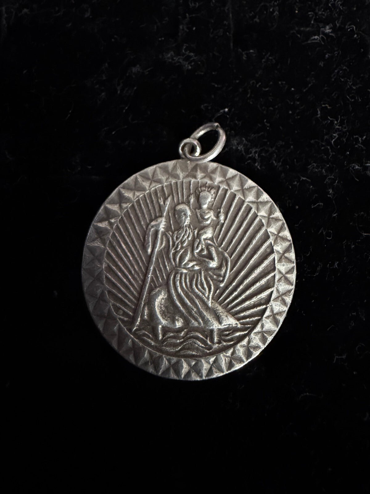 St Christopher 925 Hallmarked Silver Pendant