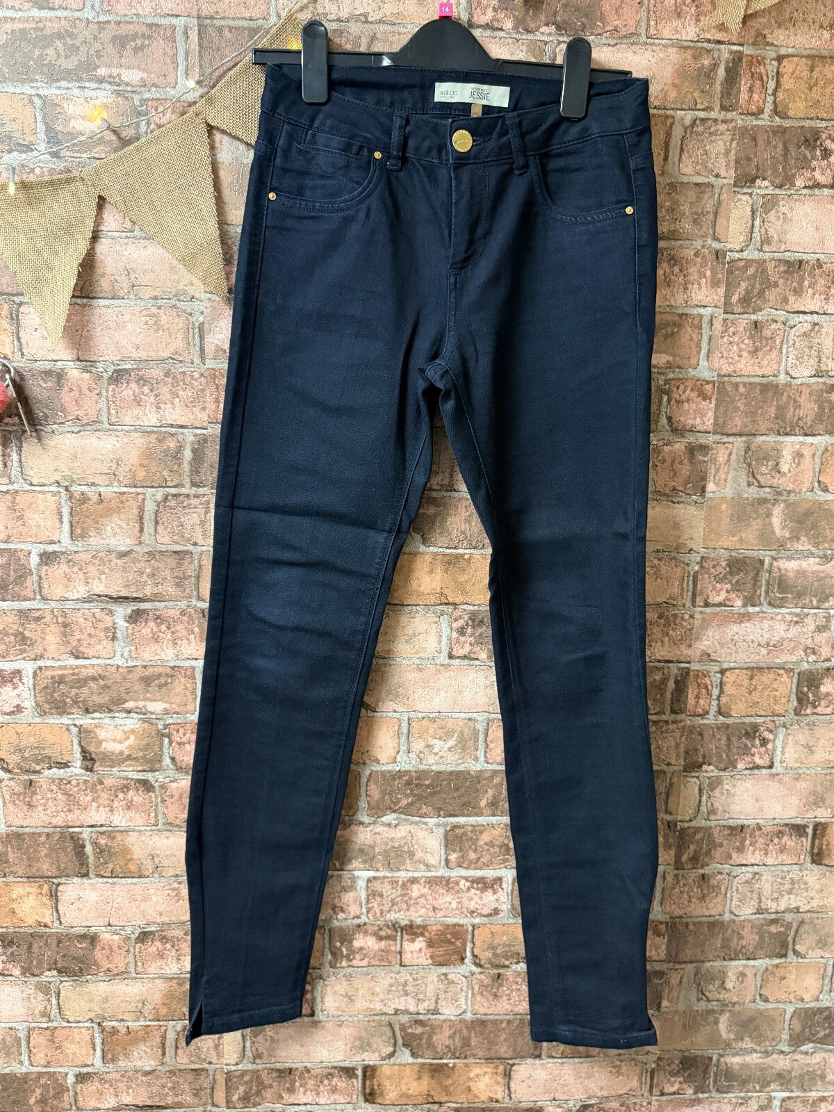 Topshop Navy Jeans - Size 8