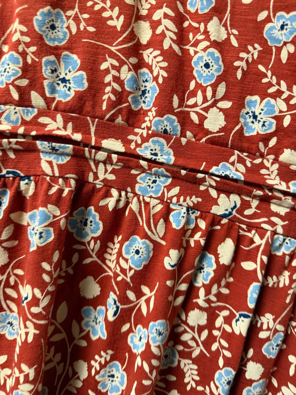 Brakeburn Burnt Orange Floral Dress - Size 10