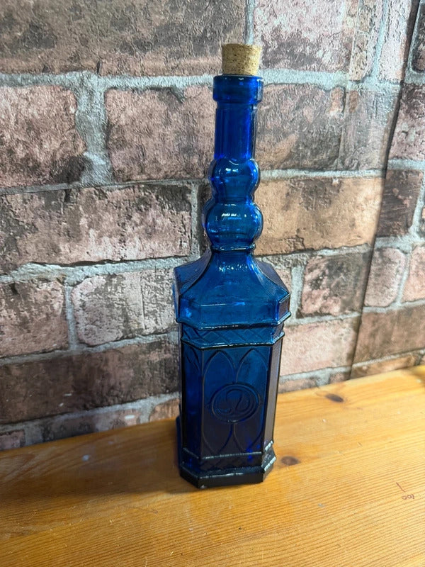 Cobalt Blue Apothecary Bottle with Cork