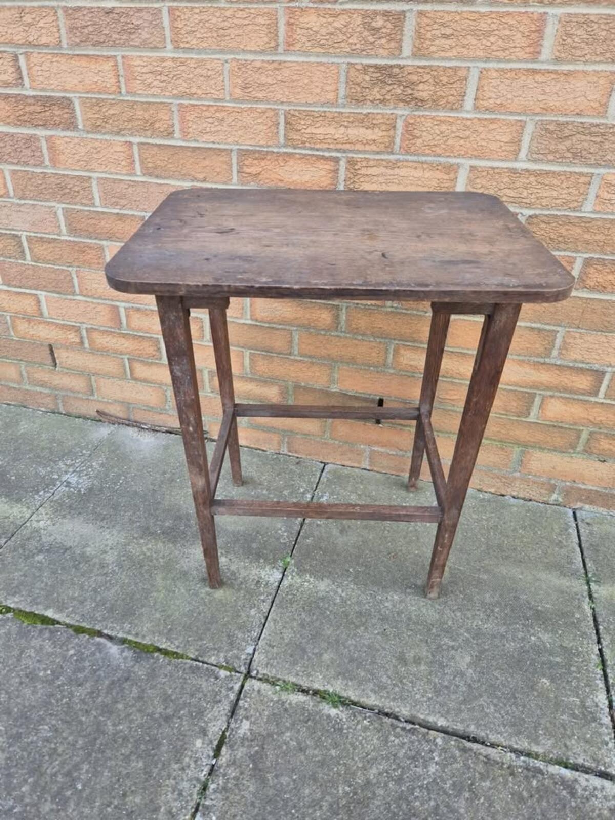 Vintage Arts & Crafts Oak Side Table