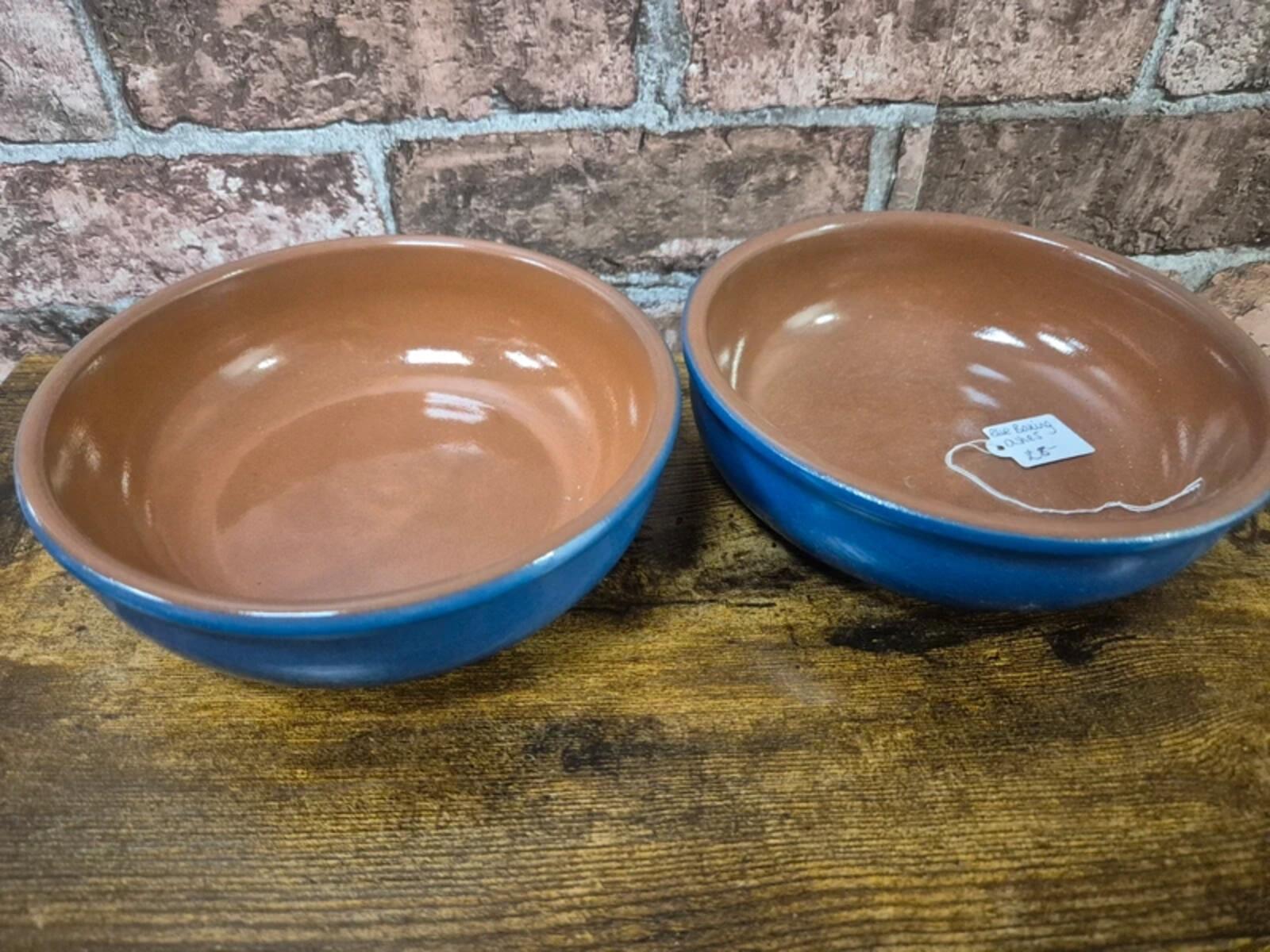Blue baking dish x 2
