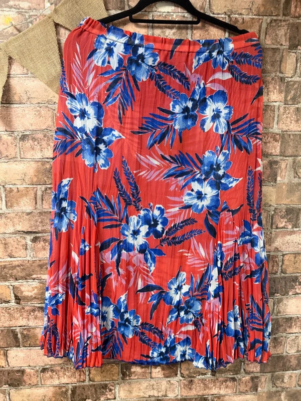 Floral Midi Skirt - Size 14