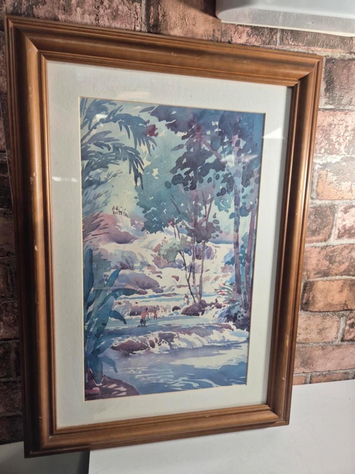 Joanne Sibley Gold Framed Print