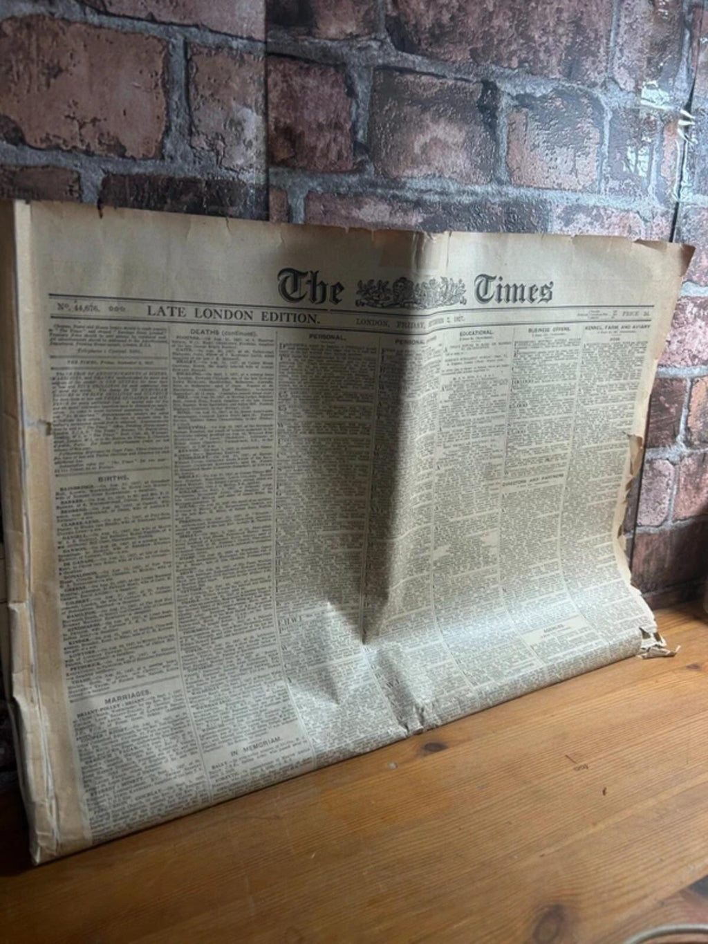 1927 The Times Newspaper