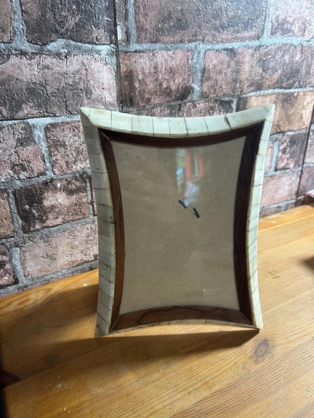 Curved Point Bone Picture Frame