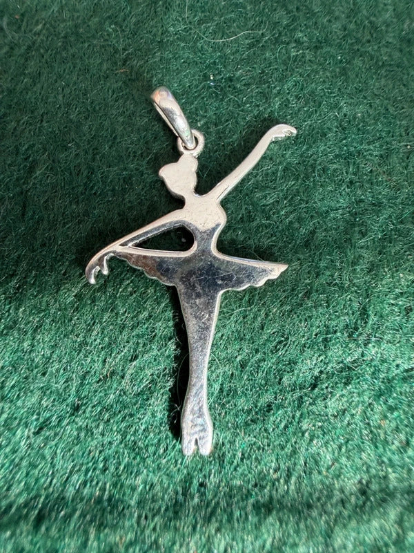Silver Ballerina 925 Hallmarked Pendant