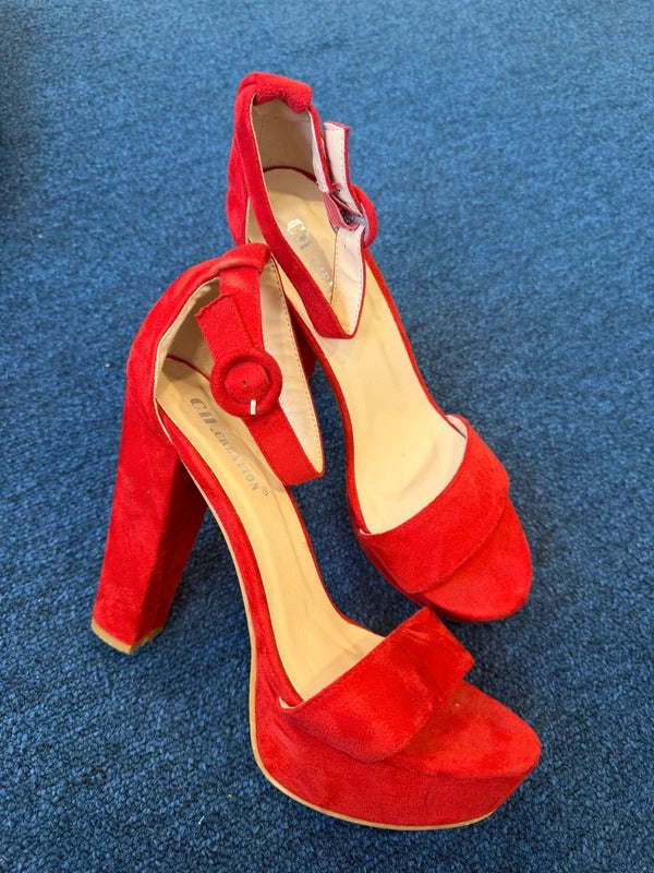 C.H Creation Red Heels - Size 5 UK