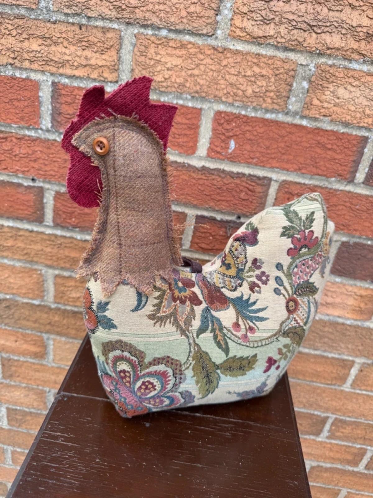 Tapestry Chicken Doorstop