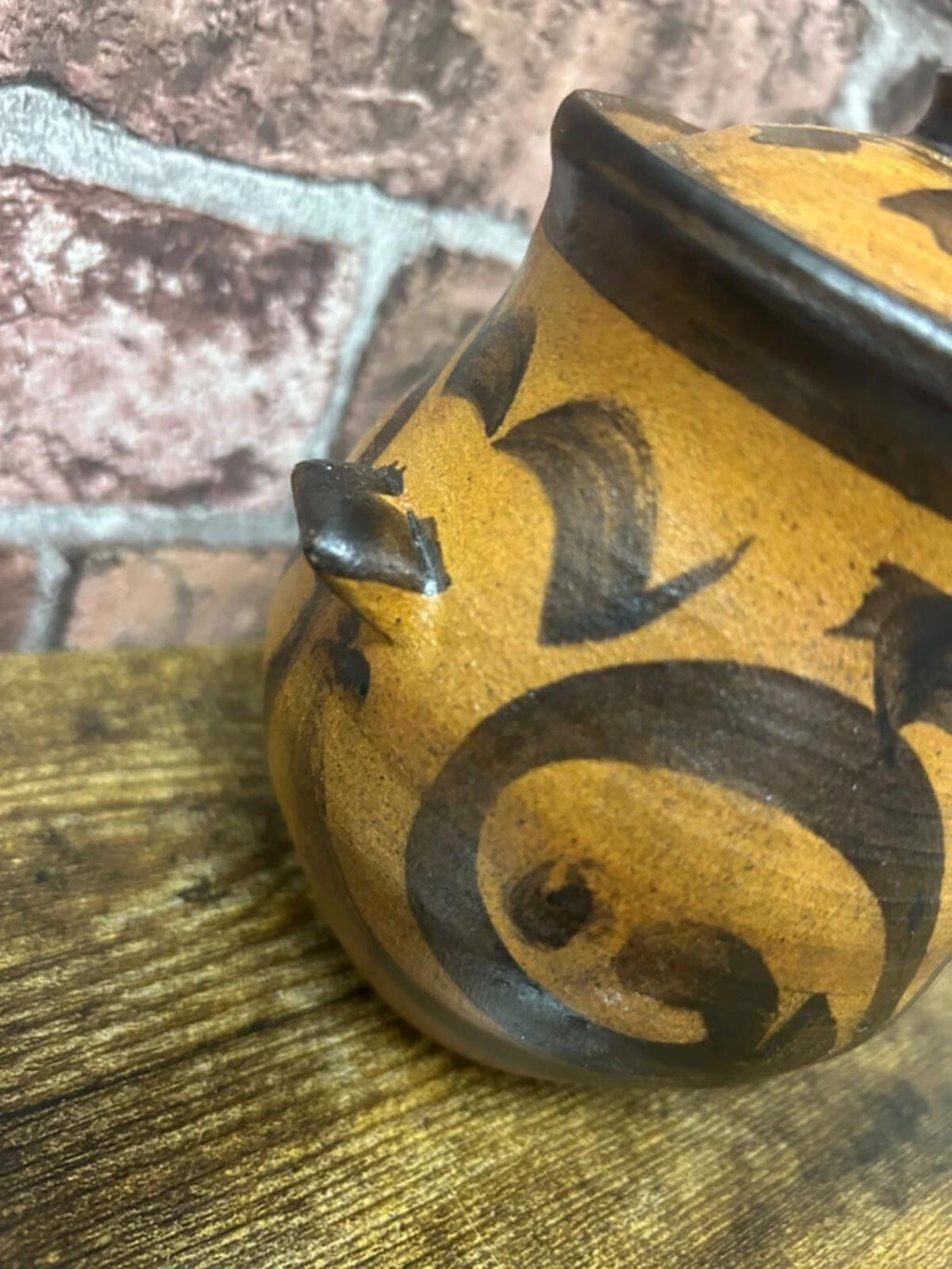 Vintage Stoneware Jar with Lid
