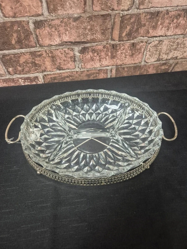 Vintage 4 section serving dish
