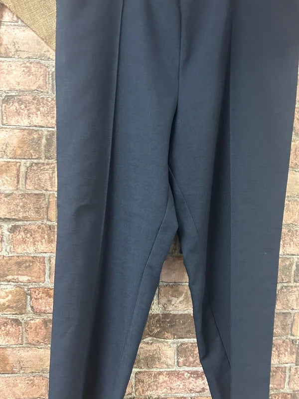 M&S Navy Trousers - Size 14