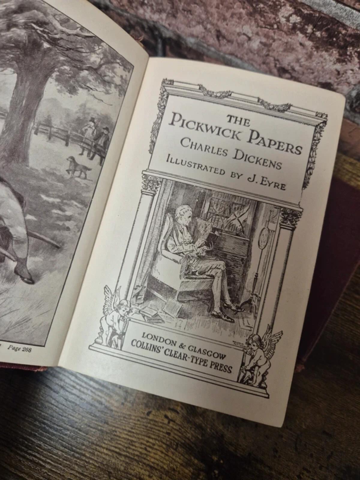 Vintage Charles Dickens books