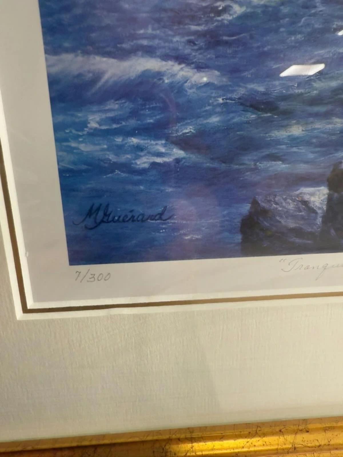 Micheline Guerard Gold Framed and Signed Print
