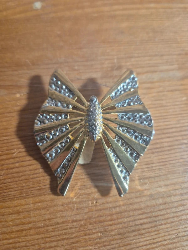 butterfly/fan brooch