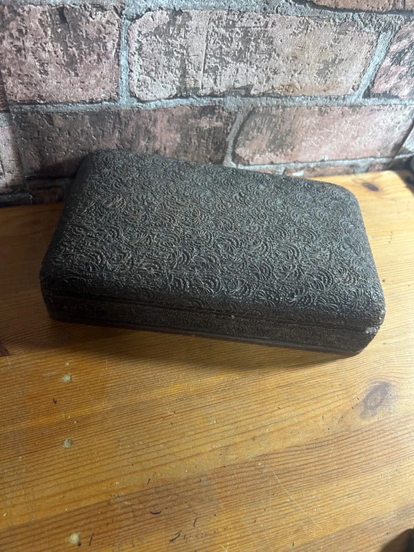 Vintage Carved Wooden Indian Jewellery Box