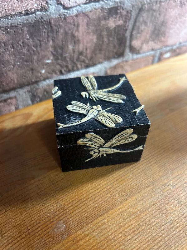 Vietnamese Carved Stone Trinket Box