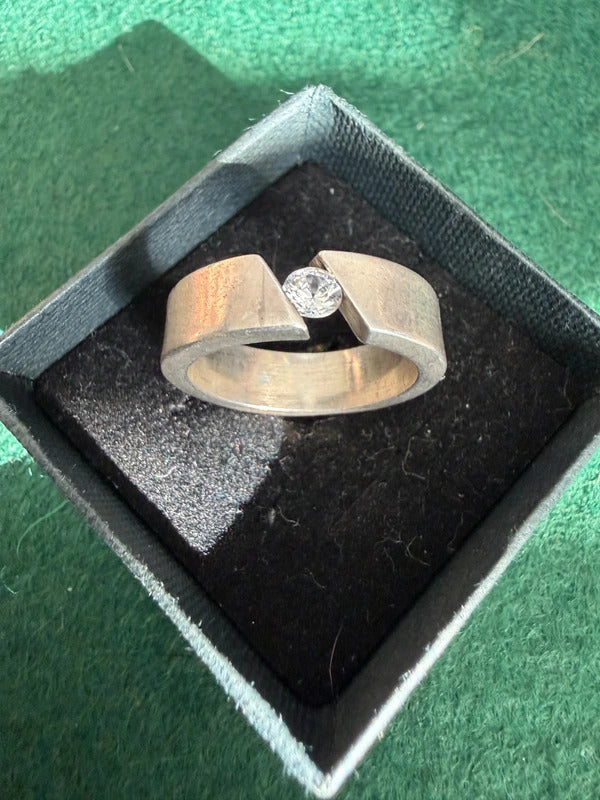 Silver Band Ring 925 Hallmarked - Size O