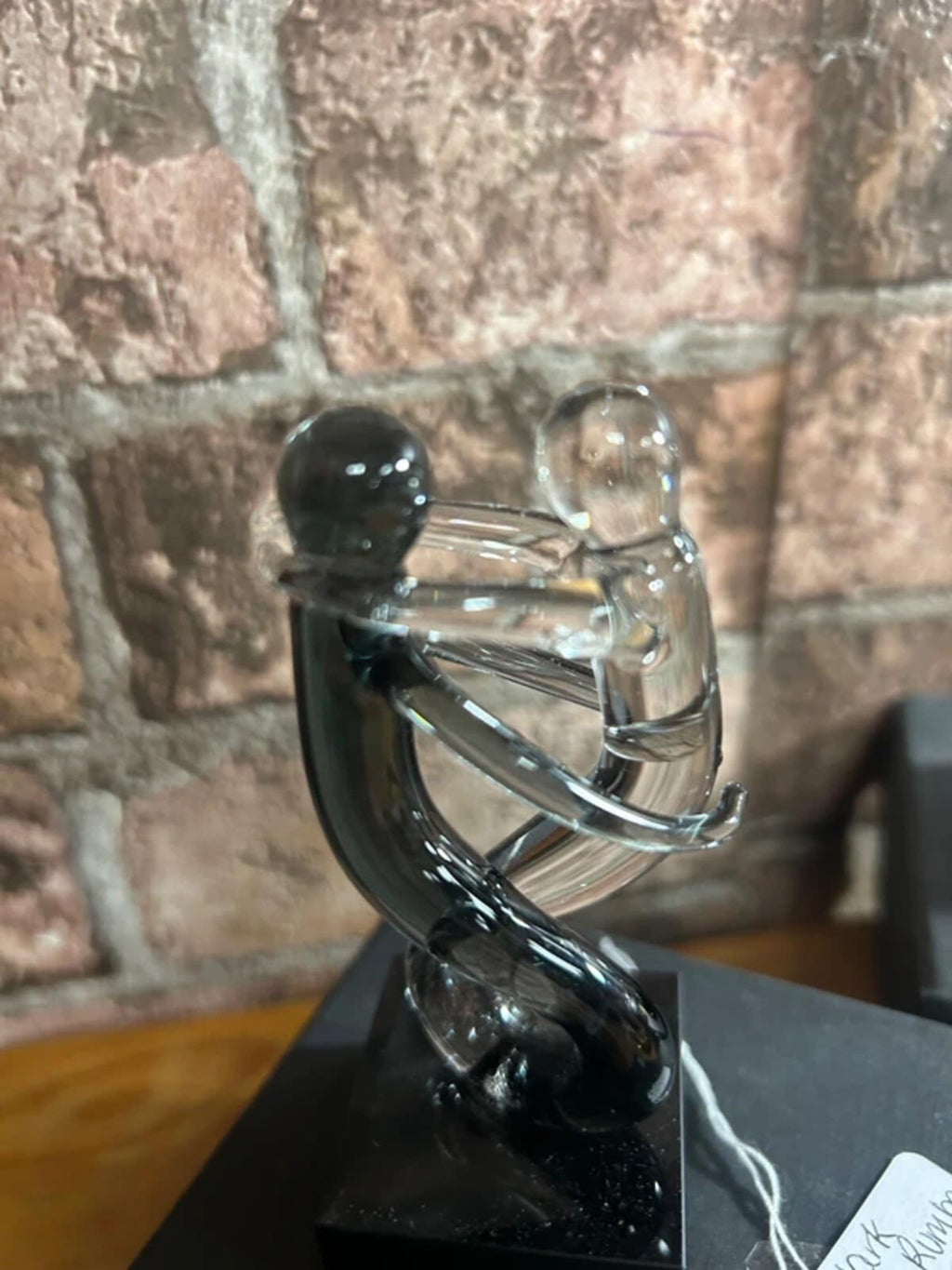 Pair of Newark Glass Rumba Sculptures