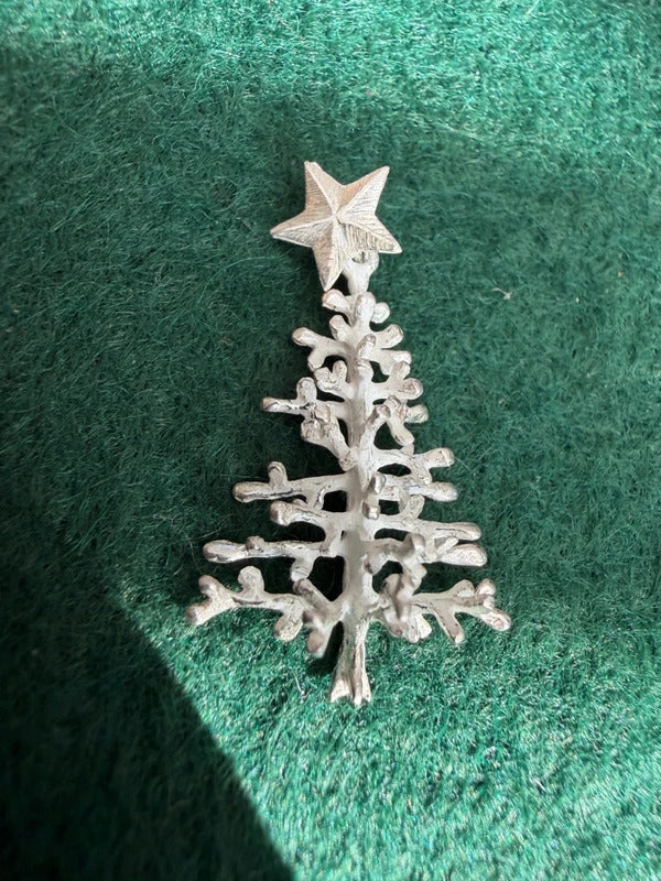 Silver 925 Hallmarked Christmas Tree Pendant