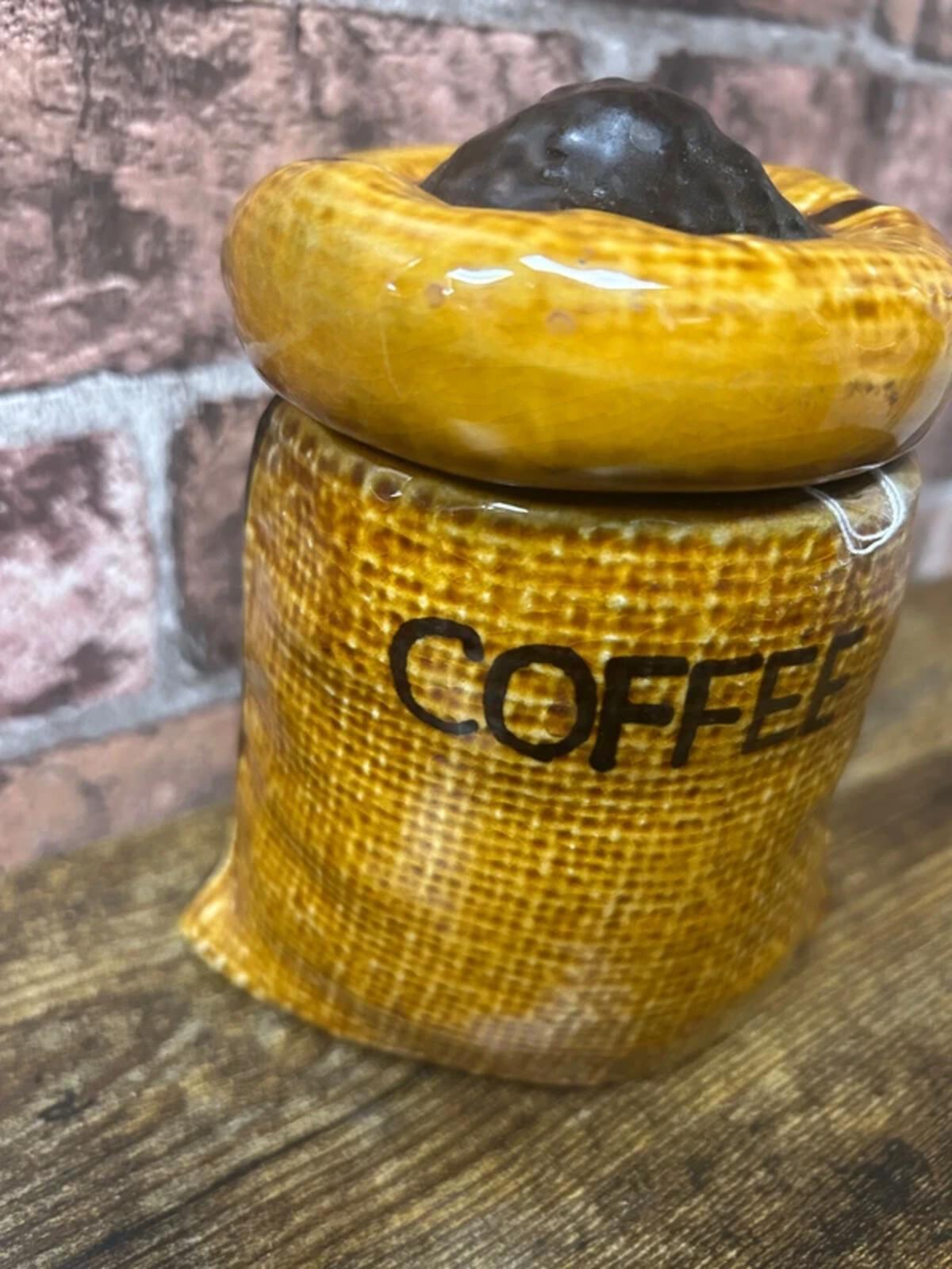 Vintage Ceramic Coffee Stack Jar