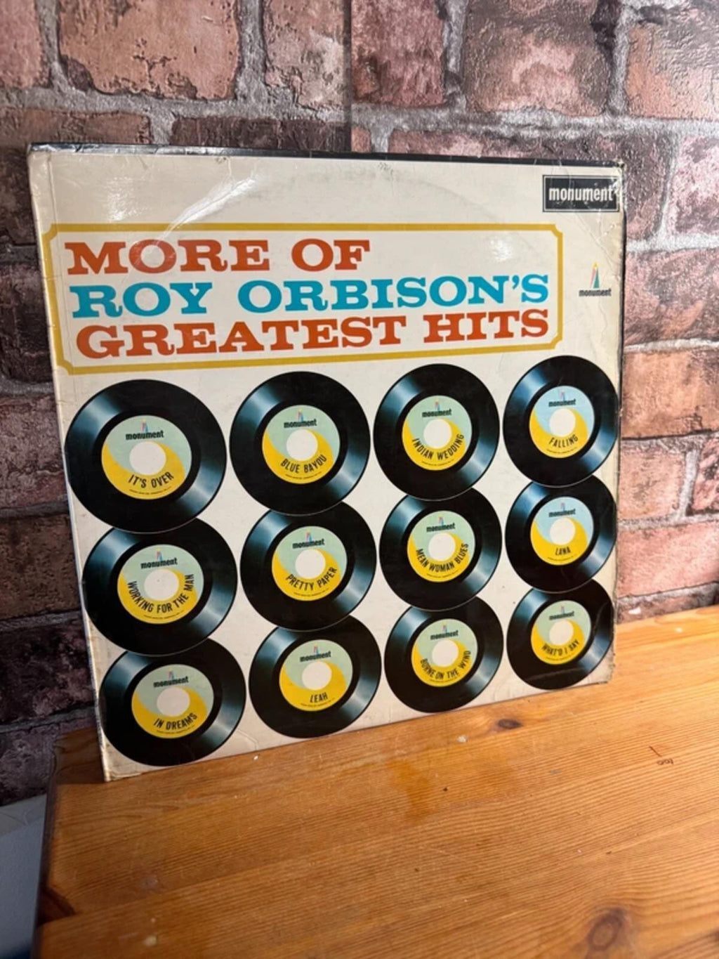 Roy Orbison's Greatest Hits Vinyl Record