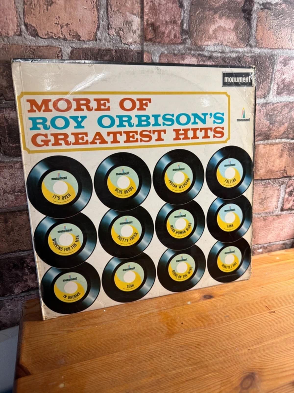 Roy Orbison's Greatest Hits Vinyl Record