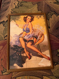 Gil Elvgren 1950’s Framed Pin Up Print