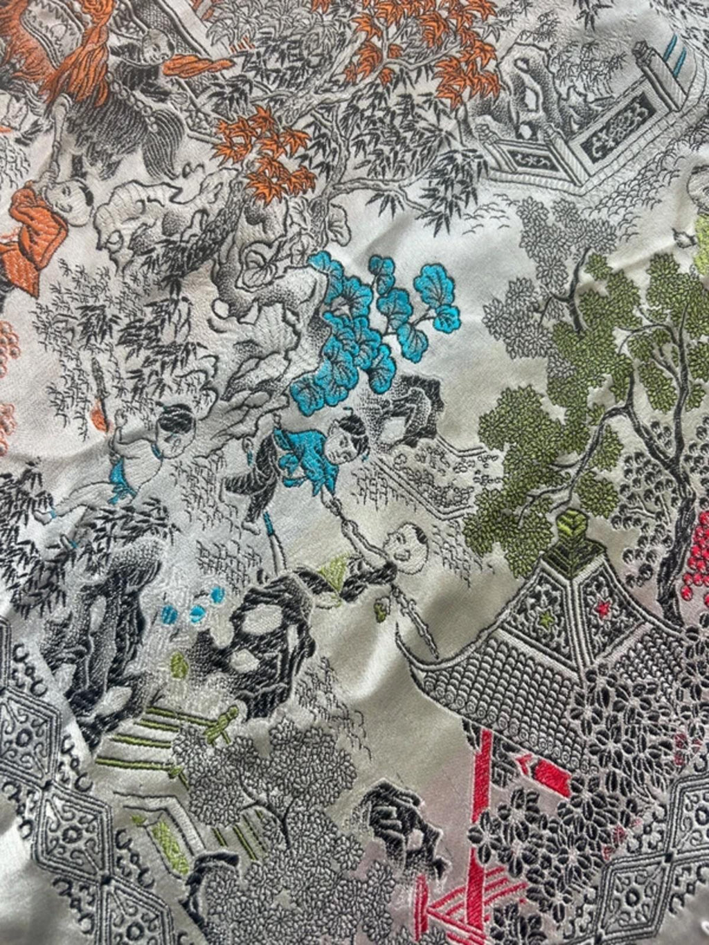 Chinese Silk Brocade Tapestry Tablecloth/Wallhanging