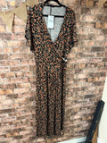 Yours Floral Stretchy Dress - Size 26