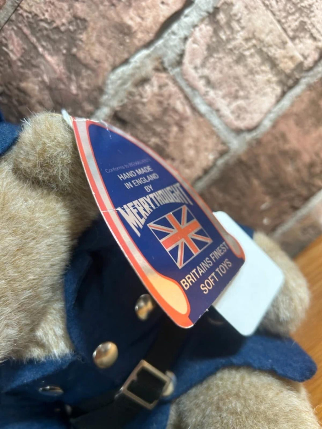 Merrythought Teddy Bear Mohair Policeman