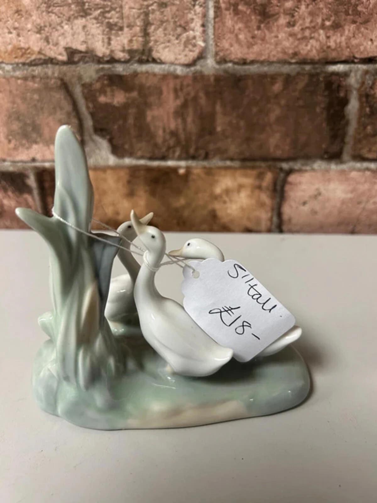 Lladro 'Geese in The Reeds' Figurine