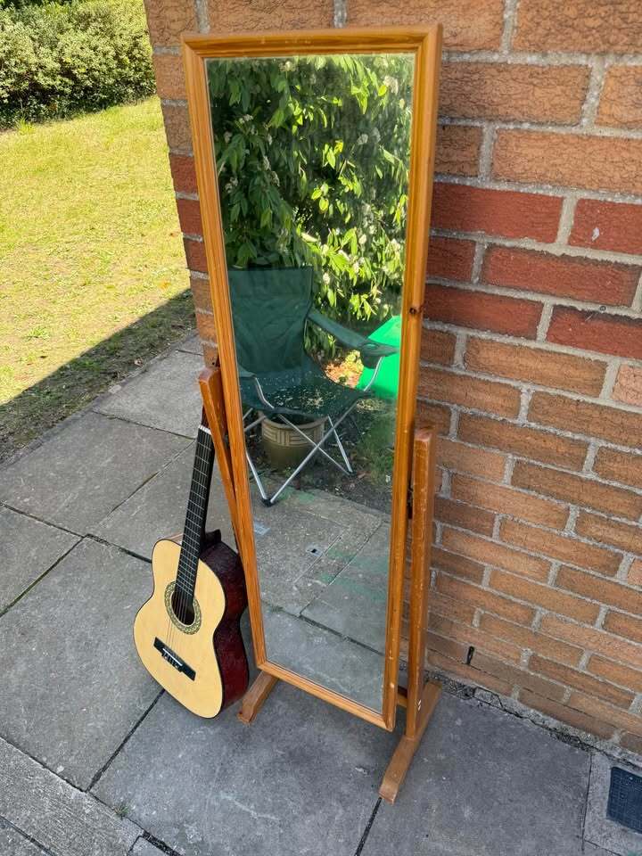 Pine Cheval Mirror