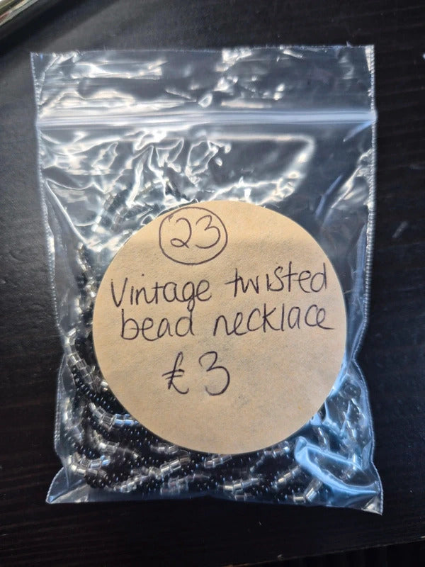 Vintage twisted bead necklace