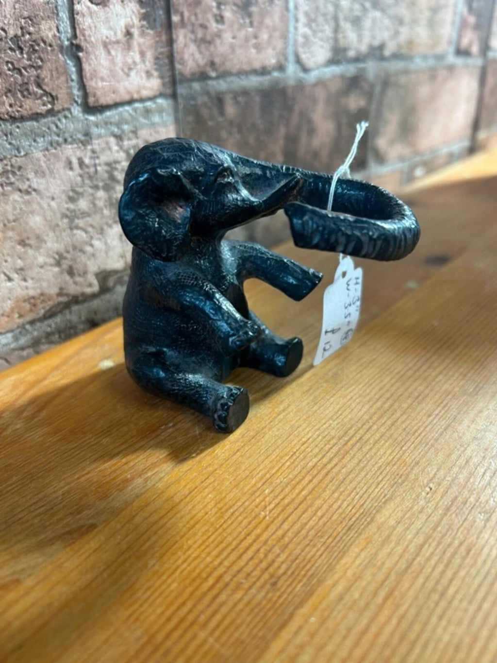 Cast Iron Elephant Ring Holder Figurine