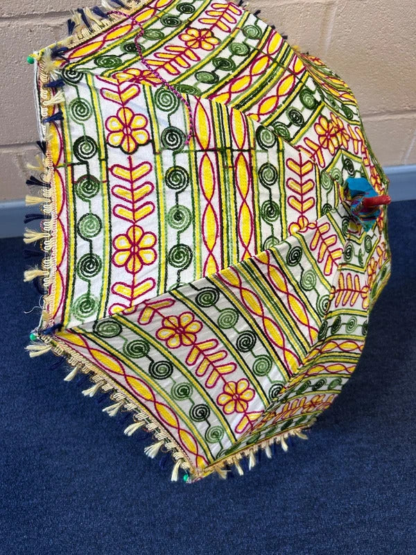 Embroidered Oriental Umbrella