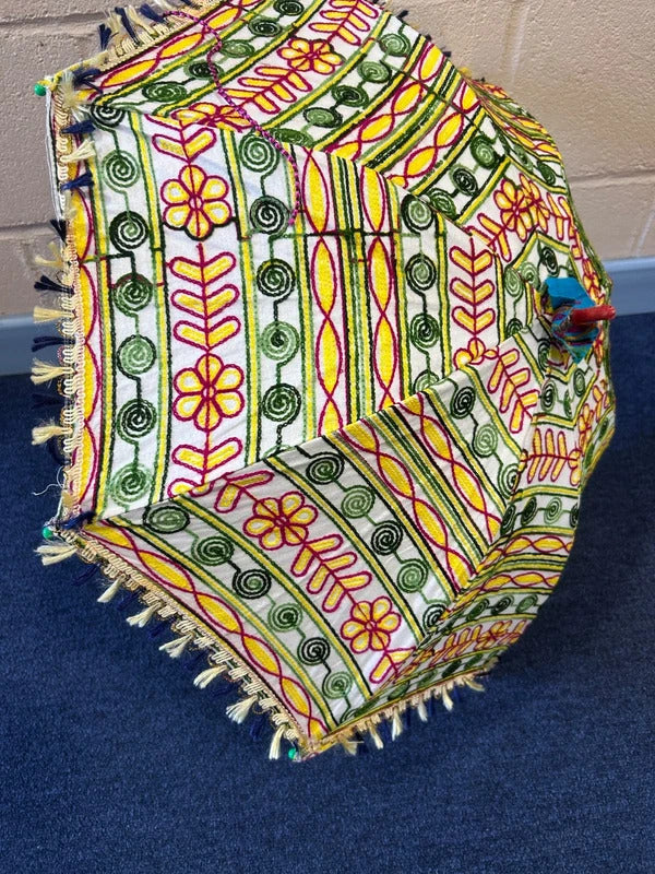 Embroidered Oriental Umbrella
