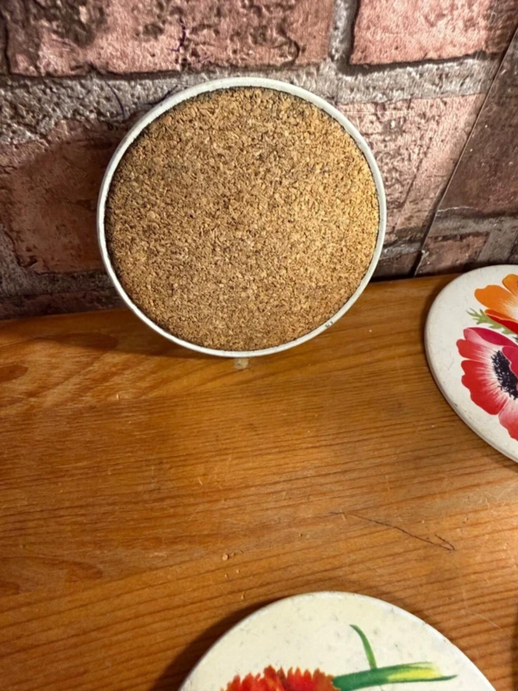 Vintage Floral Coasters x 4