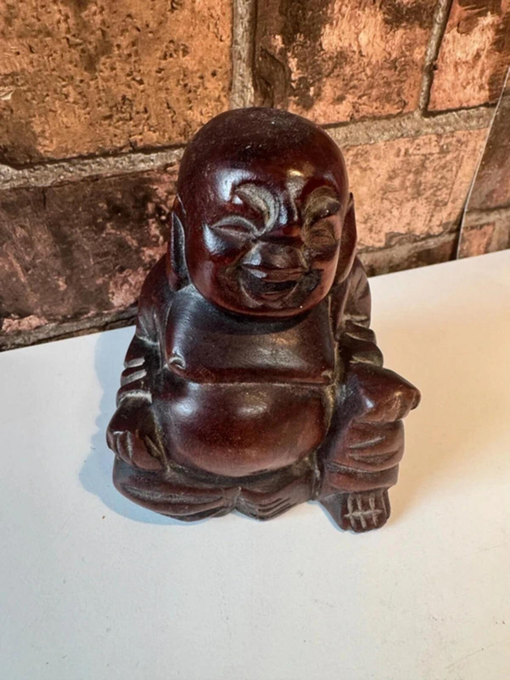 Wooden Buddha Figurine