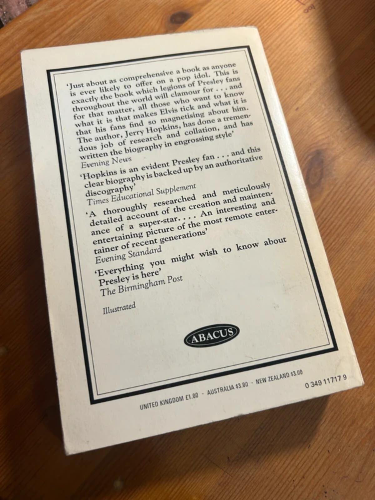 Elvis Jerry Hopkins Book