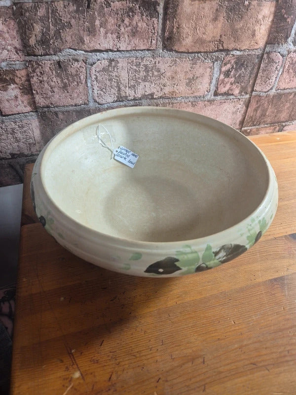 Vintage hand painted ceramic bowl