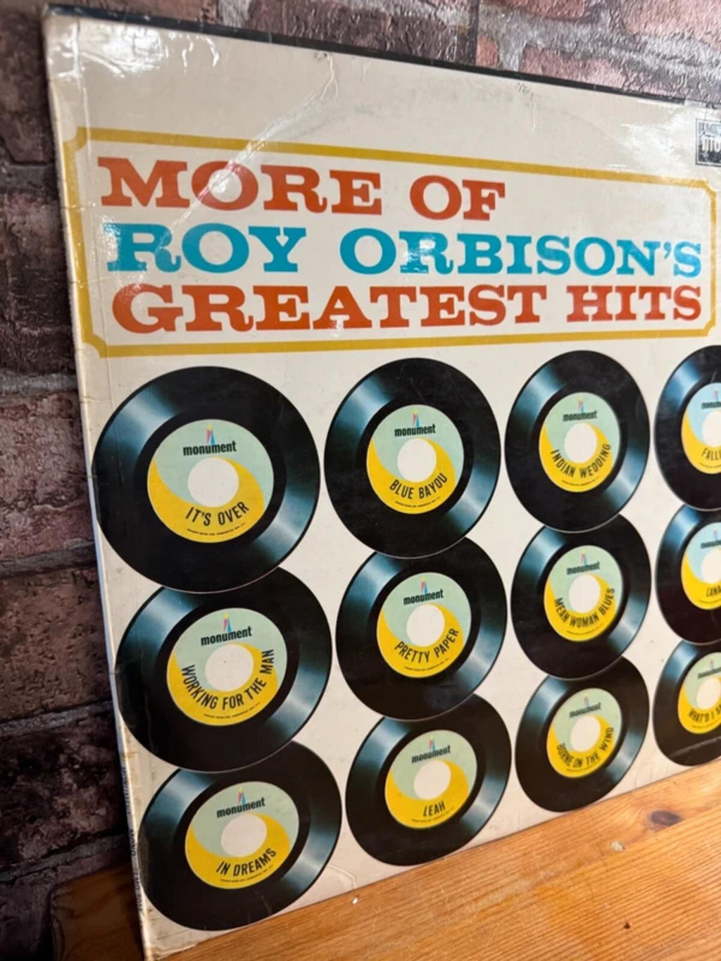 Roy Orbison's Greatest Hits Vinyl Record