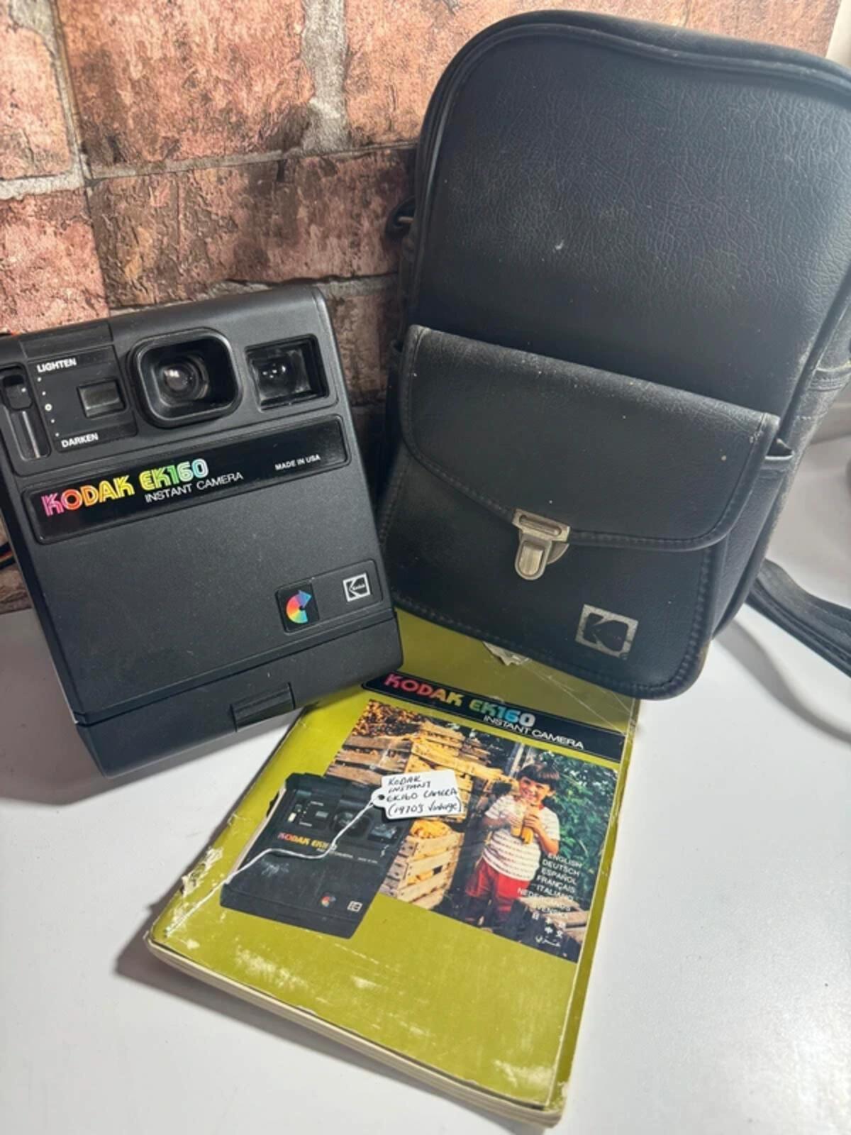 Kodak EK160 1960's Camera with Manual and Case