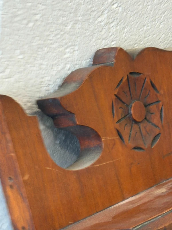 Edwardian Style Mahogany Mirror Shelf