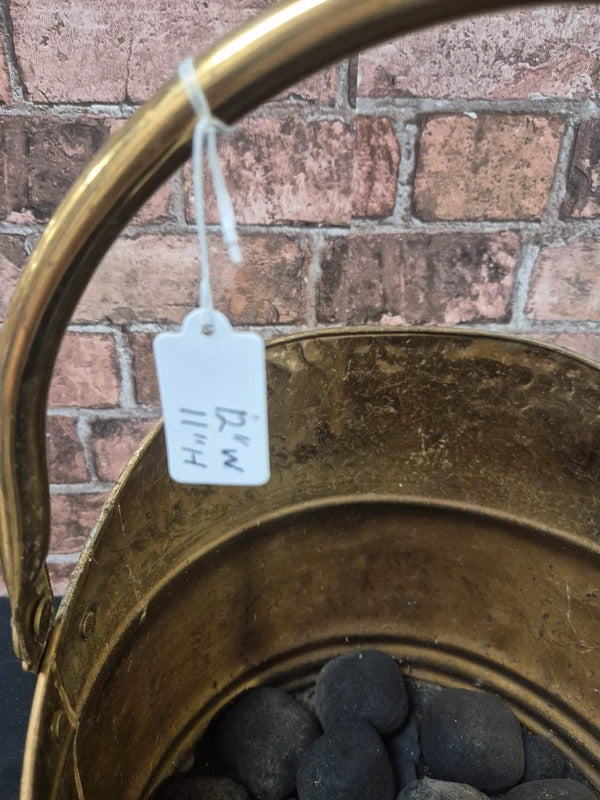 Brass coal bucket