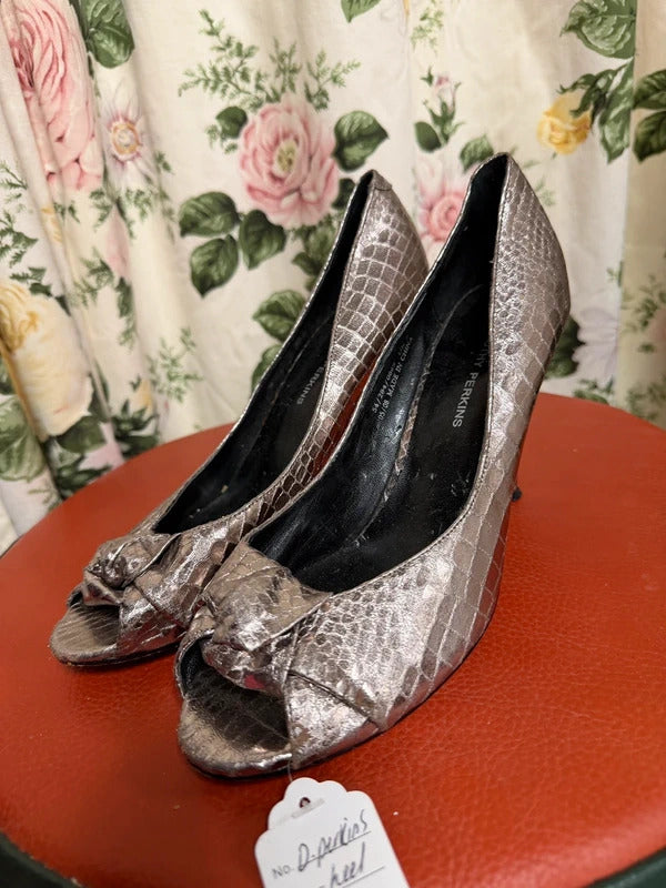 Dorothy Perkins Metallic Heels - Size 5