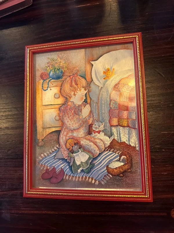 Vintage Dufex Framed Foil Art Print