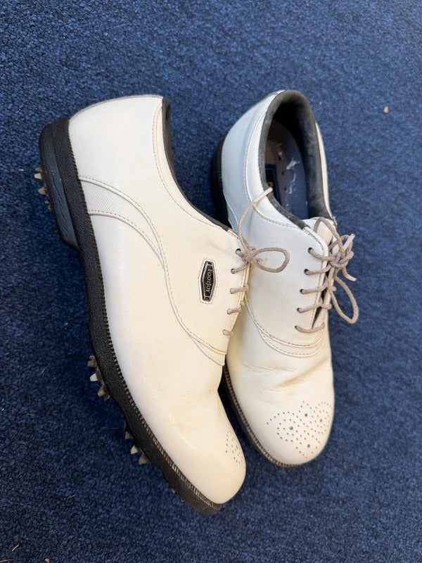 Aqualites Footjoy White Golf Shoes -  Size 6.5 UK