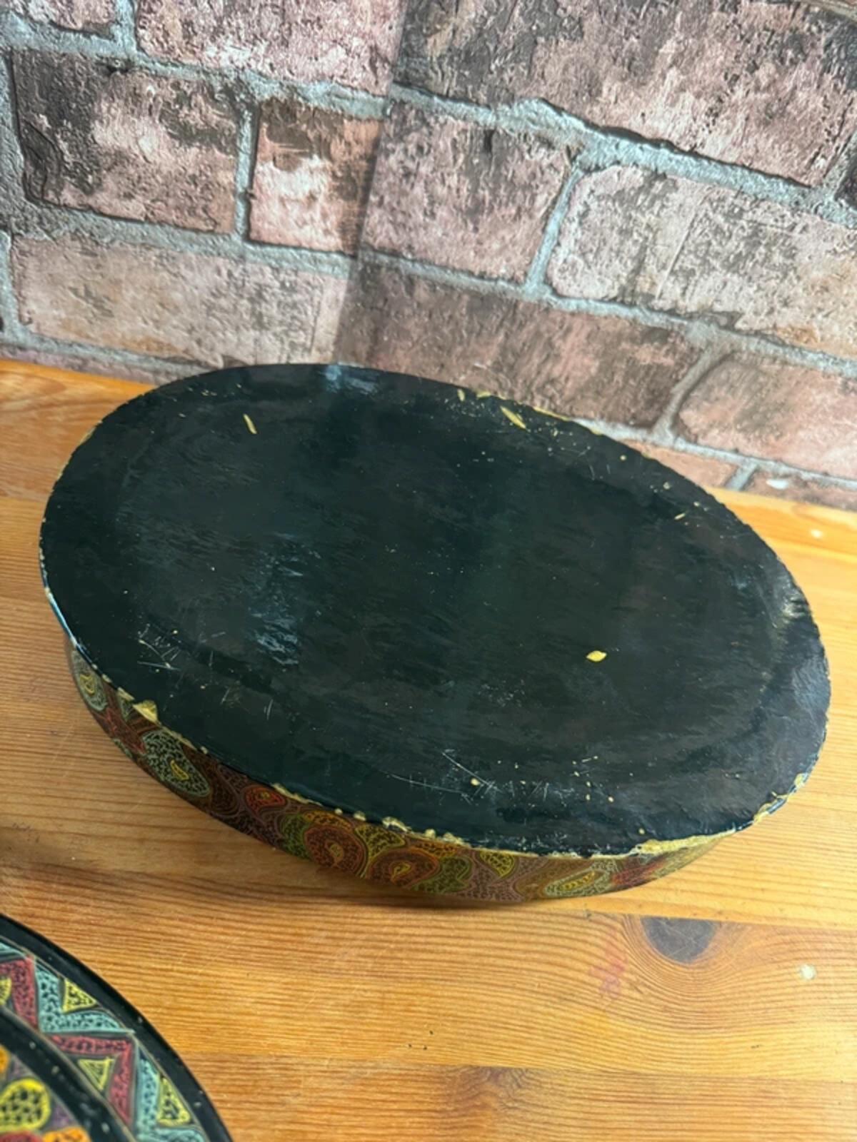Vintage Patterned Wooden Box